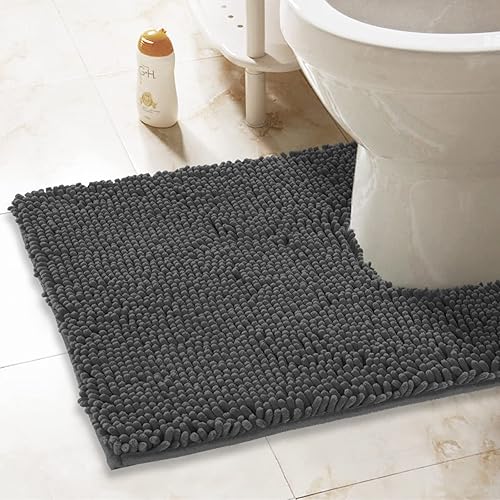 Miniatura 28 de Tapetes de baño de felpilla de 22 x 14 pulgadas, tapetes de baño absorbentes de felpa de secado rápido, suaves y lavables a máquina, alfombras