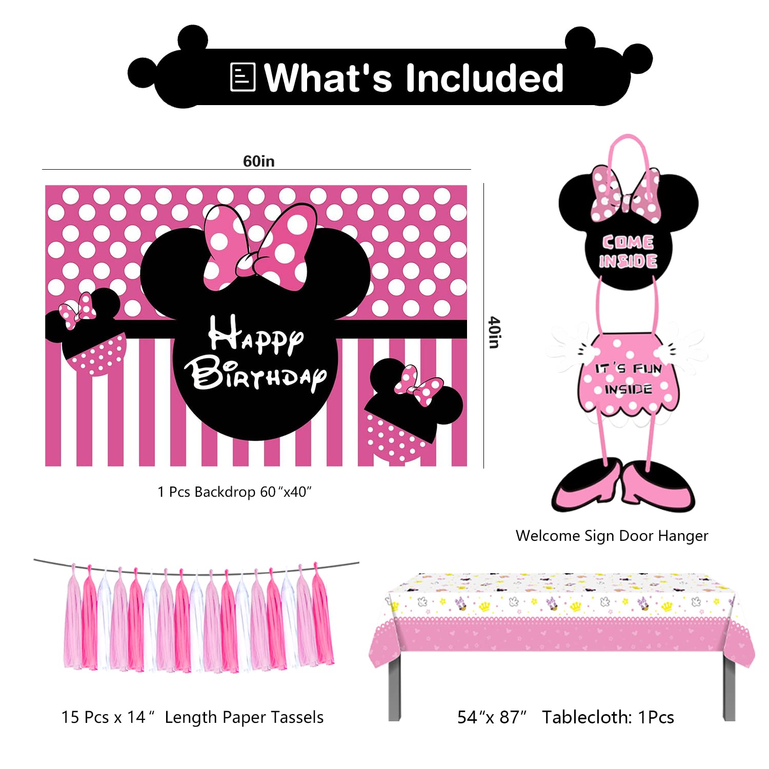 Minnie Mouse Banner Template