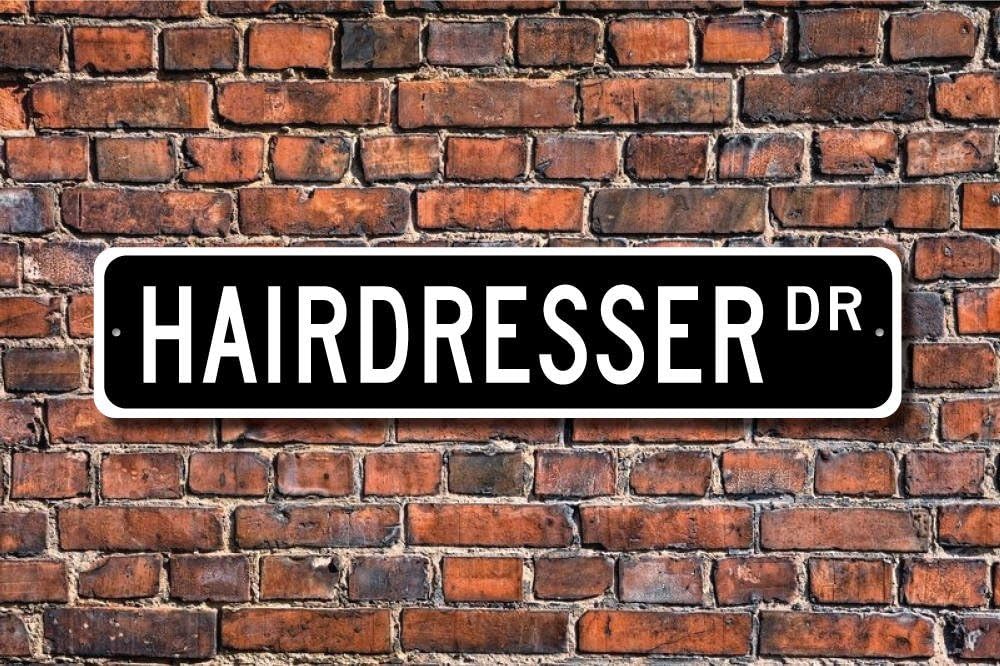 Aersing Metal Sign Post Hairdresser Gift Sign Beauty Salon Decor Barber Shop Decor Plaque Wall Home Decoration Street Sign