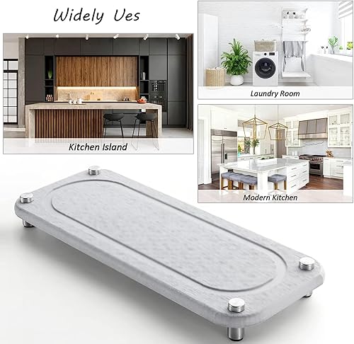 Miniatura 5 de Organizador de fregadero limpio de secado rápido, soporte dispensador de jabón de esponja para cocina y baño, organizador de fregadero de secado