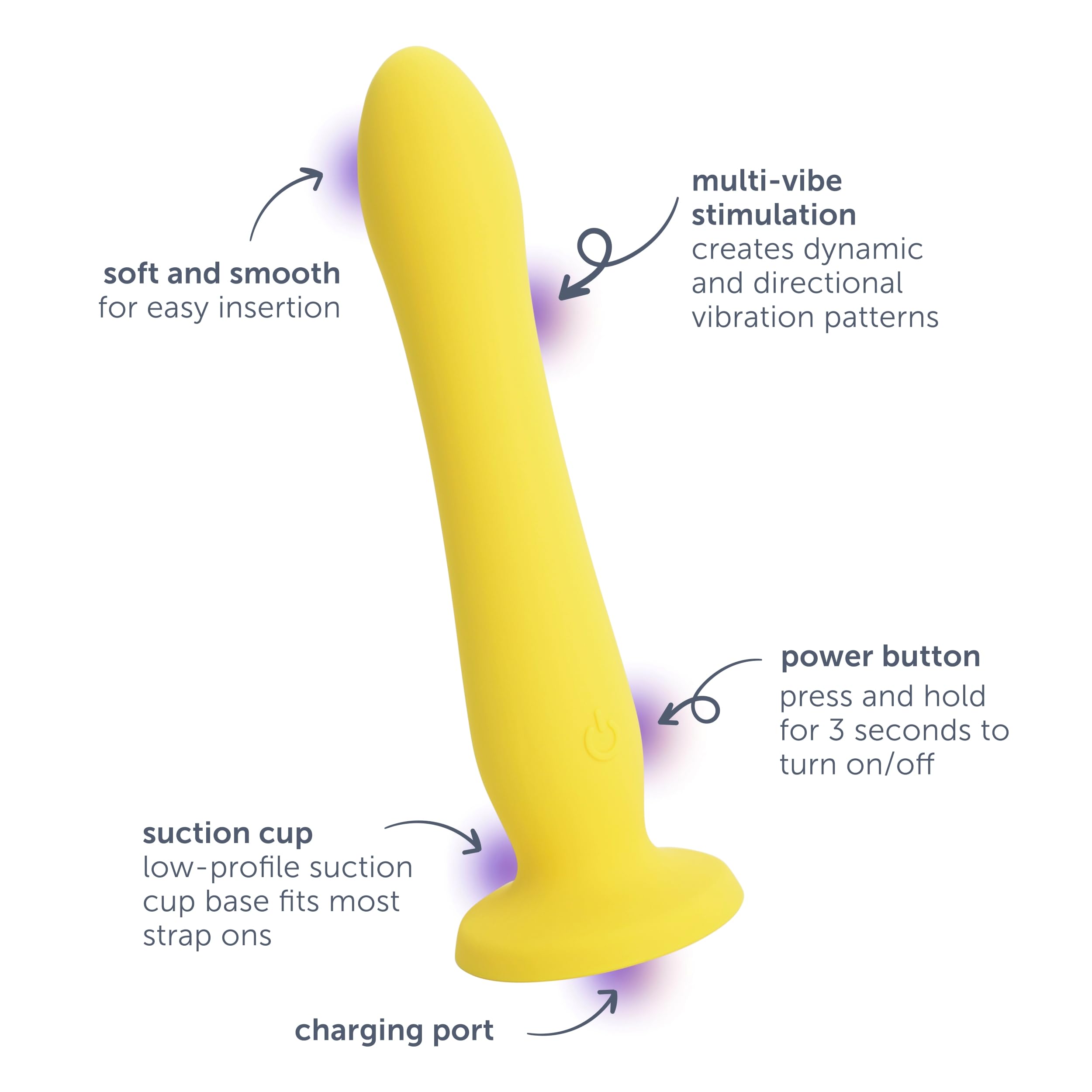 plusOne Realistic Dildo Vibrator Image 2