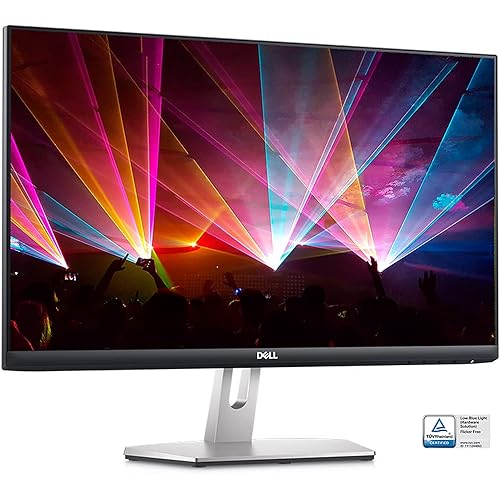 Dell S2421HN 24 Inch Full HD 1080p (1920 x 1080) 75Hz IPS Ultra-Thin Bezel Monitor 2 x HDMI Ports, Audio Line Out, Adaptive AMD FreeSync, Silver