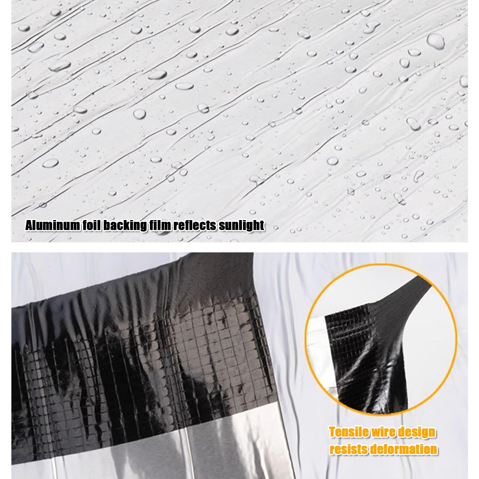 Banda Autoadhesiva Bituminosa,Rollo Adhesivo de Tela Asfáltica,Cinta de Asfalto for Reparar Grietas, Aislamiento Térmico,Impermeable,Fácil de instalar(THK1.5mm/W0.2*L5m)
