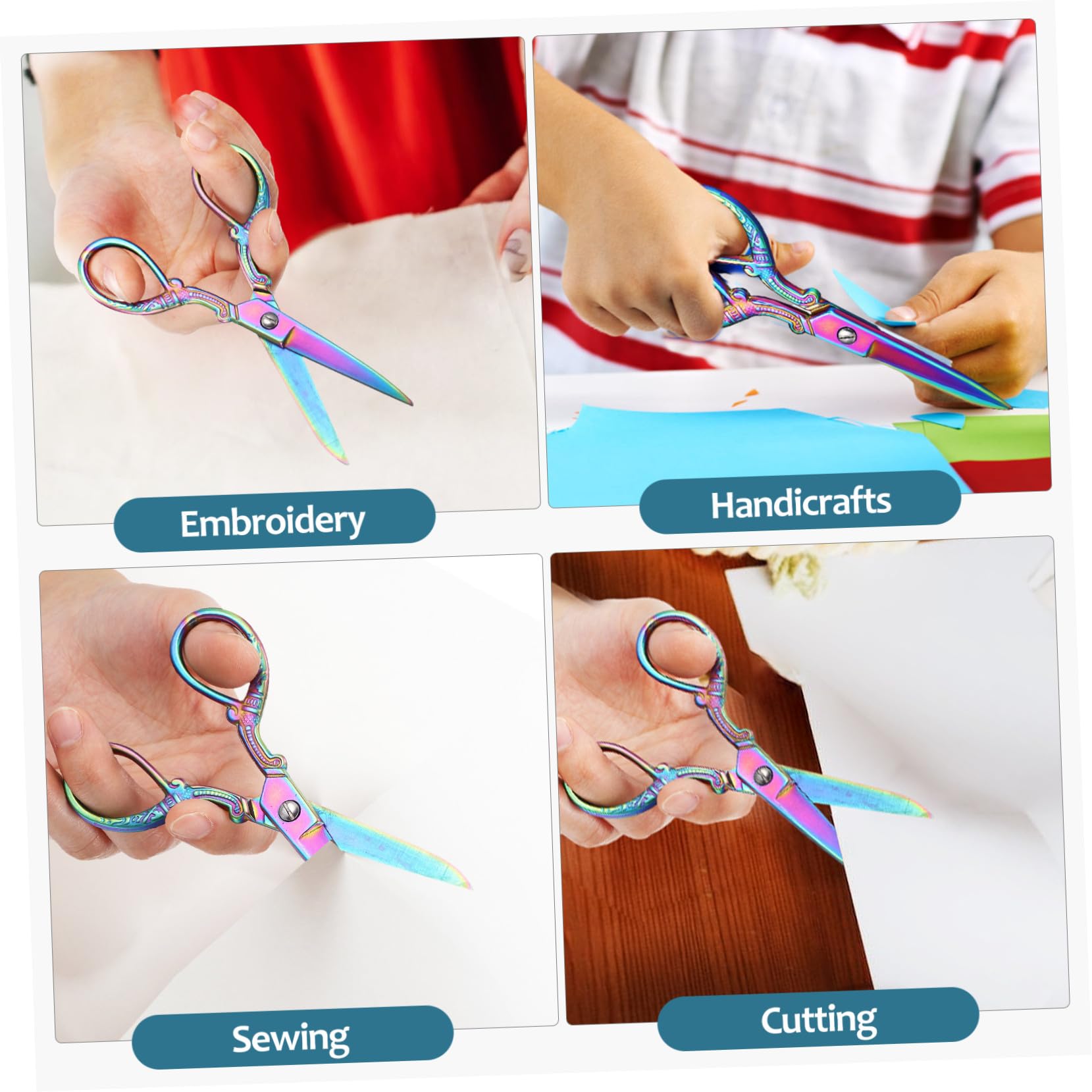 Tijeras de Costura Acero Inoxidable para Trabajo Pesado Corte Preciso de Tela Tijeras Portátiles para DIY y Manualidades Casa