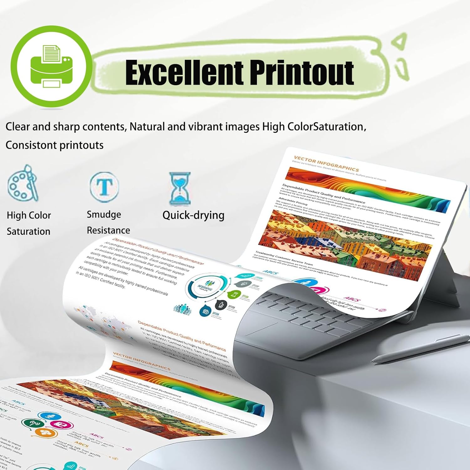 PGI570 CLI571XL Ink Cartridges Compatible for Canon PIXMA TS5050 TS5051 TS5053 TS5055 TS6050 TS6051 TS6052 TS8050 TS8051 TS8052 TS8053 TS9050 TS9055 MG5750 MG5751 MG7750