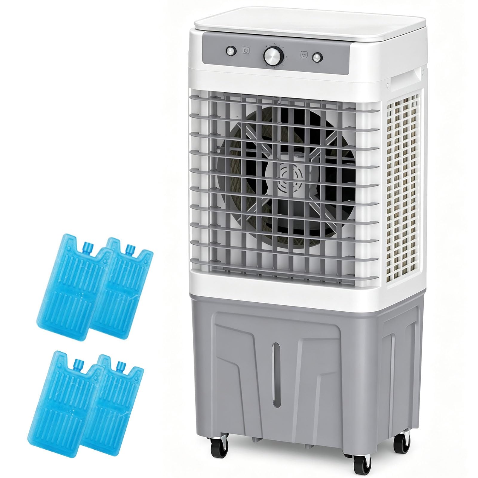 Swamp Cooler Air Conditioner 12 Gal Water Tank, 10201 CFM, 3 Speed Evaporative Air Cooler, for Room Bedroom Office