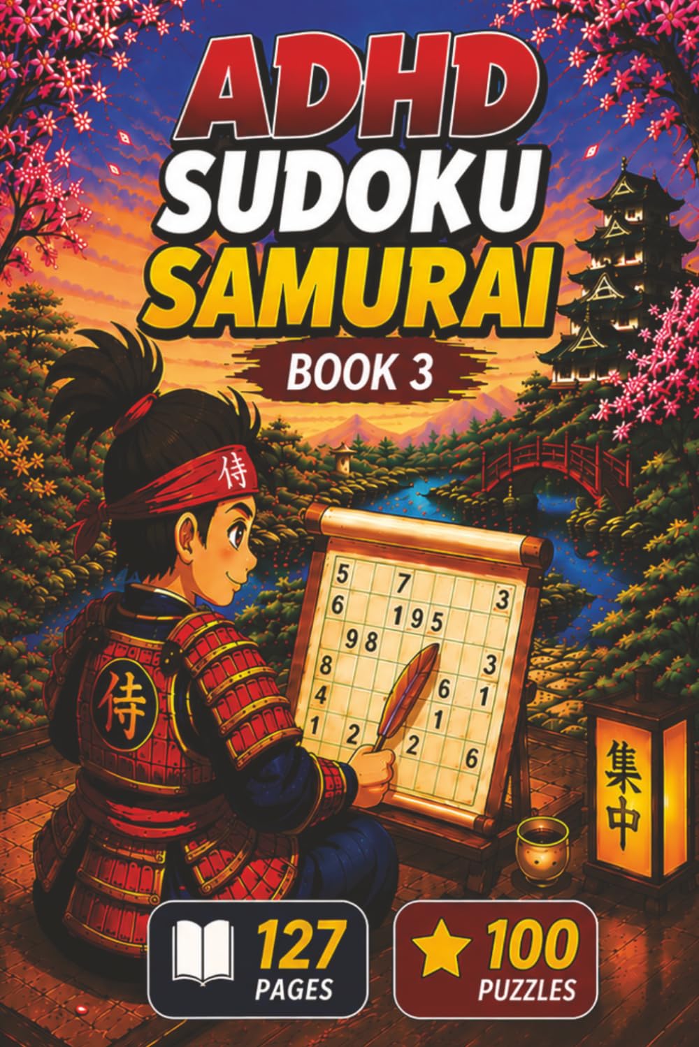 ADHD Sudoku Samurai Book 3: Sudoku Puzzle Book for Adults: Calm Racing Thoughts, Reduce Stress & Anxiety, Improve Focus in Minutes. 6x9 inches