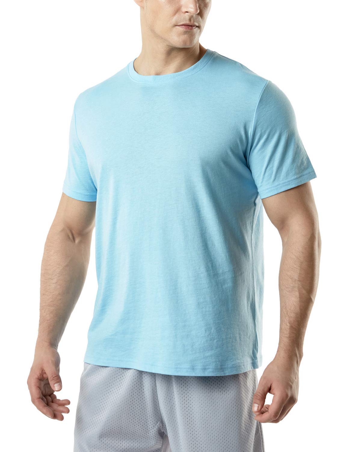 1 or 2 Pack Men's Short Sleeve T-Shirts, Moisture Wicking Performance Workout Shirts, Dry Fit Running Athletic Shirt