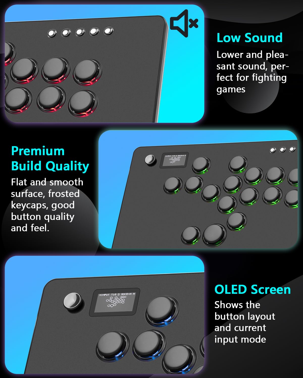 Amazon.com: GuileKeys Leverless Controller Arcade Stick GF