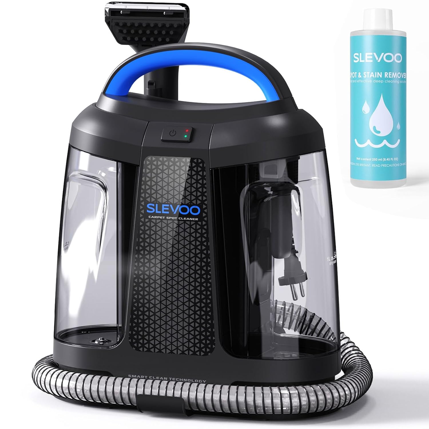 Carpet Cleaner Machine 11Kpa Strong Suction New 450W Powerful Motor Portable Upholstery Cleaner with Spot Cleaner Stain Remover