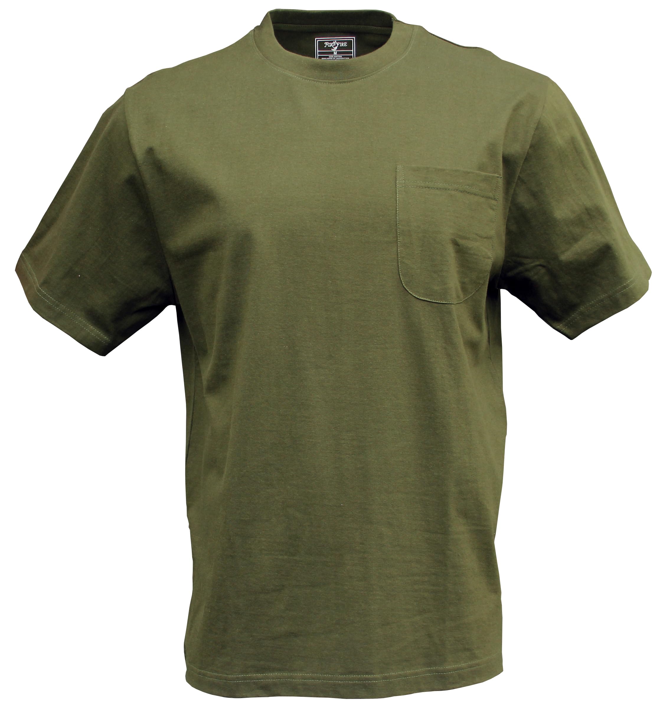 Foxfire Mens Cotton Polyester Blend Short Sleeve Pocket T-Shirt