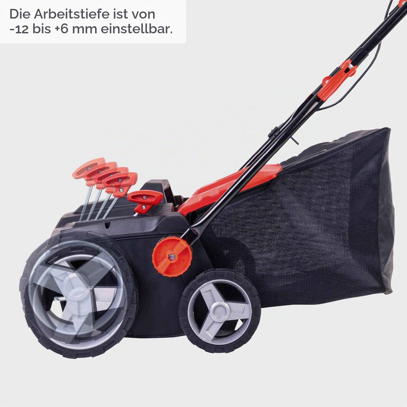 Scheppach Kehrmaschine für Kunstrasen, Terrassen und Einfahrten ELS1800-1800W