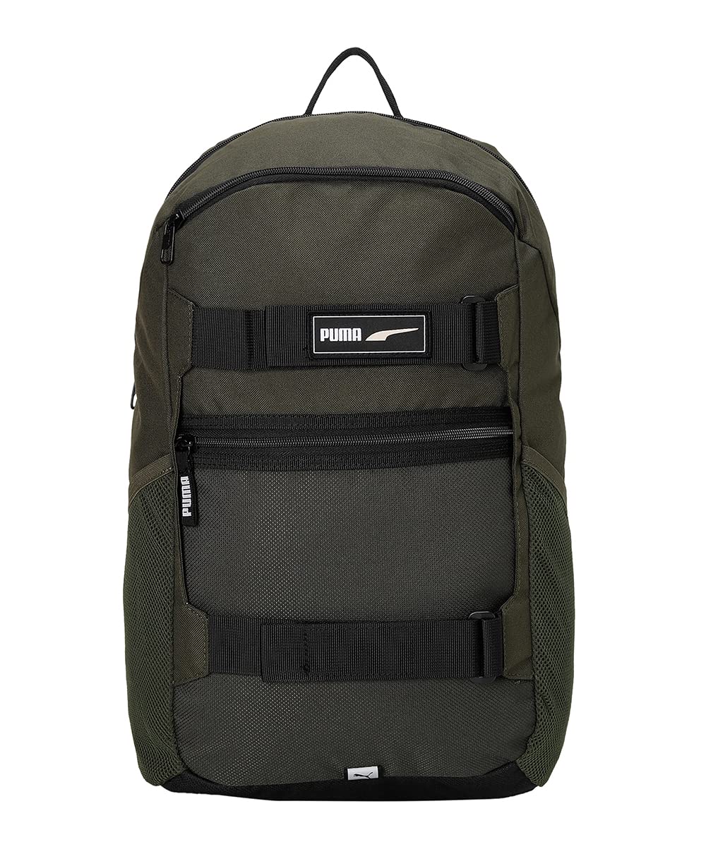 PumaUnisex-Adult Deck Backpack, Dark Olive, X (7919106)