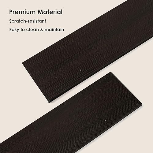 Miniatura 9 de DINZI LVJ Estantes largos de pared, estantes flotantes grandes de 31.5 pulgadas, juego de 2, estante de exhibición de granja montado en la pared con