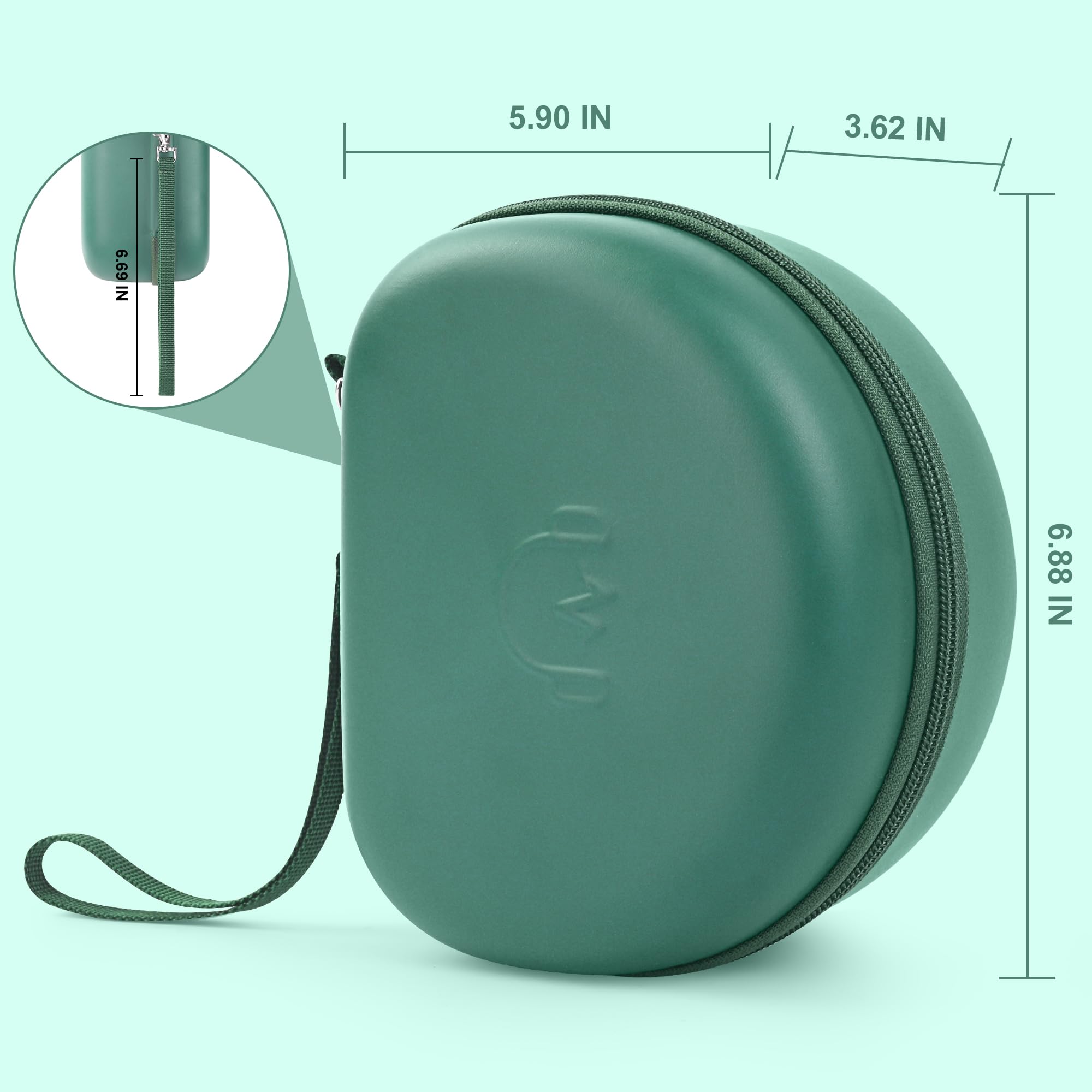 Funda para auriculares compatible con auriculares inalámbricos JLab JBuds Lux ANC, Raycon The Everyday Wireless Bluetooth sobre la oreja (verde)
