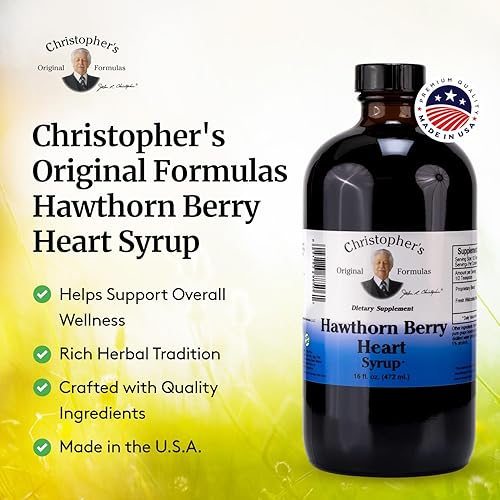Miniatura 4 de Christopher's Original Formulas Hawthorn Berry Heart Syrup - 16 fl oz  Natural Herbal Blend for General Wellness