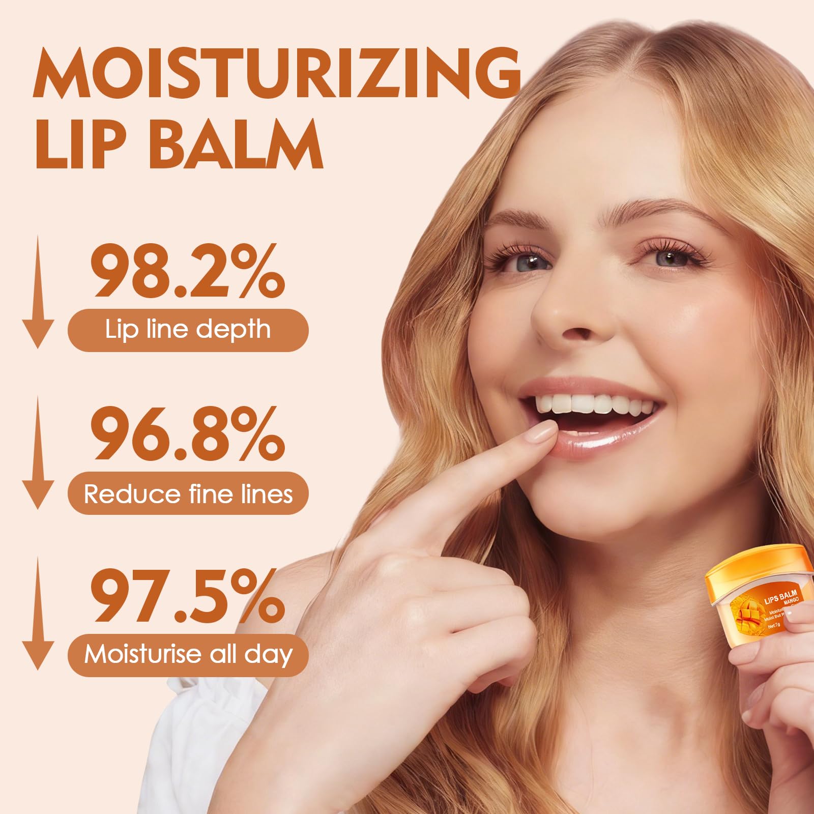 Lot De 8 Baumes à LèVres Hydratants,Baume A Levre,Lip Balm,Soin Nourrissant Pour LèVres SèChes, Baume Hydratant & Masque De Nuit, Hydratation Intense Et RéParation Des Lip Care