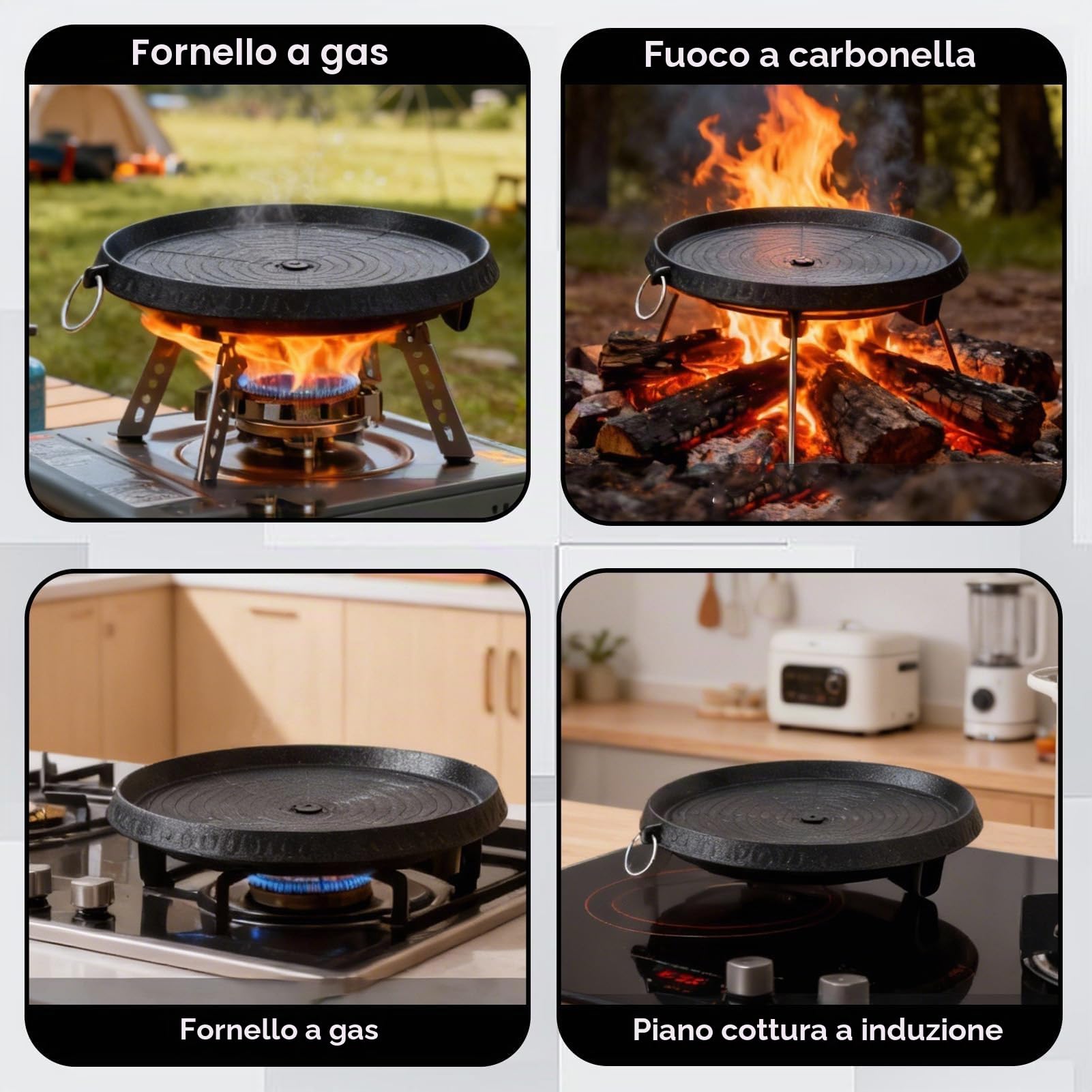 HERCHR Bistecchiera per barbecue in stile coreano, piastra grill con superficie rivestita Maifan per piano cottura, grigliate all'aperto per interni
