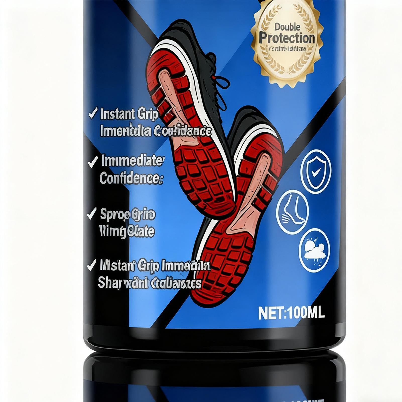 Spray Anti-Dérapant pour Chaussures 100 ML Améliorateur d'Adhérence pour Semelle