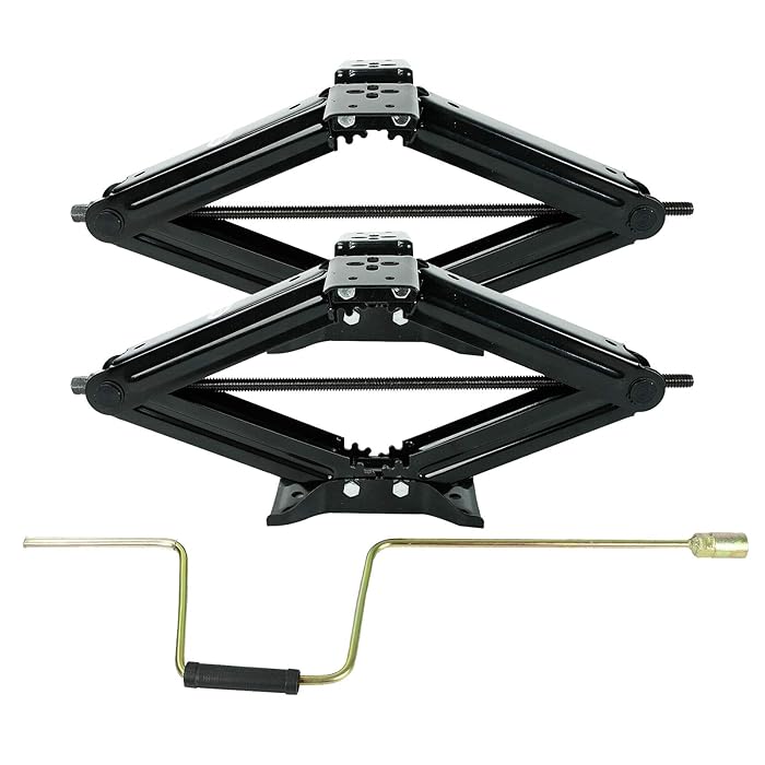 Buy BLACKHORSERACING 5000 lb Lift 24" RV Stabilizing Scissor Jack