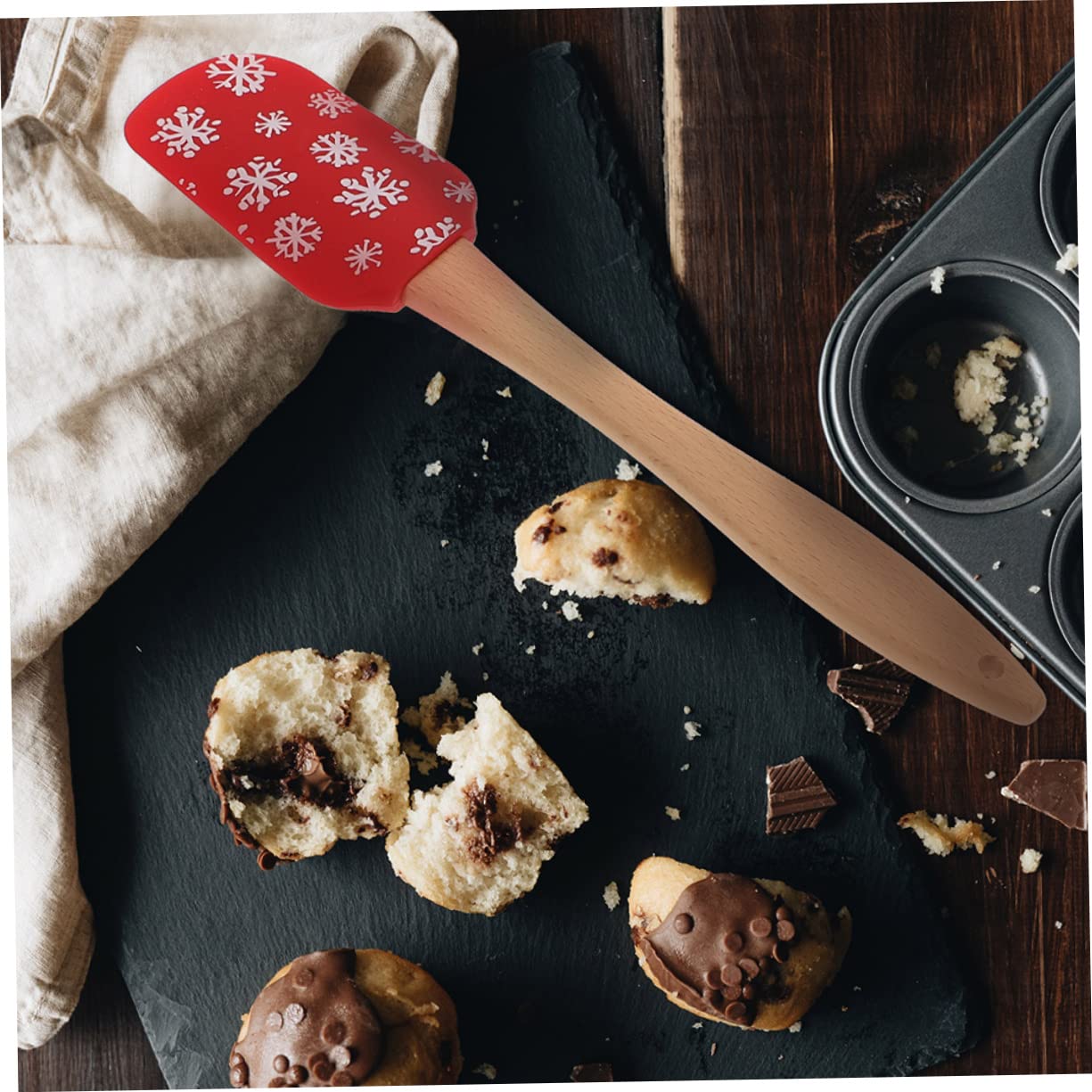 LABRIMP 20piezas Espátulas Para Hornear Ergonómicas De Cocina Utensilios Prácticos Para Postres y Repostería Adecuadas Para Navidad