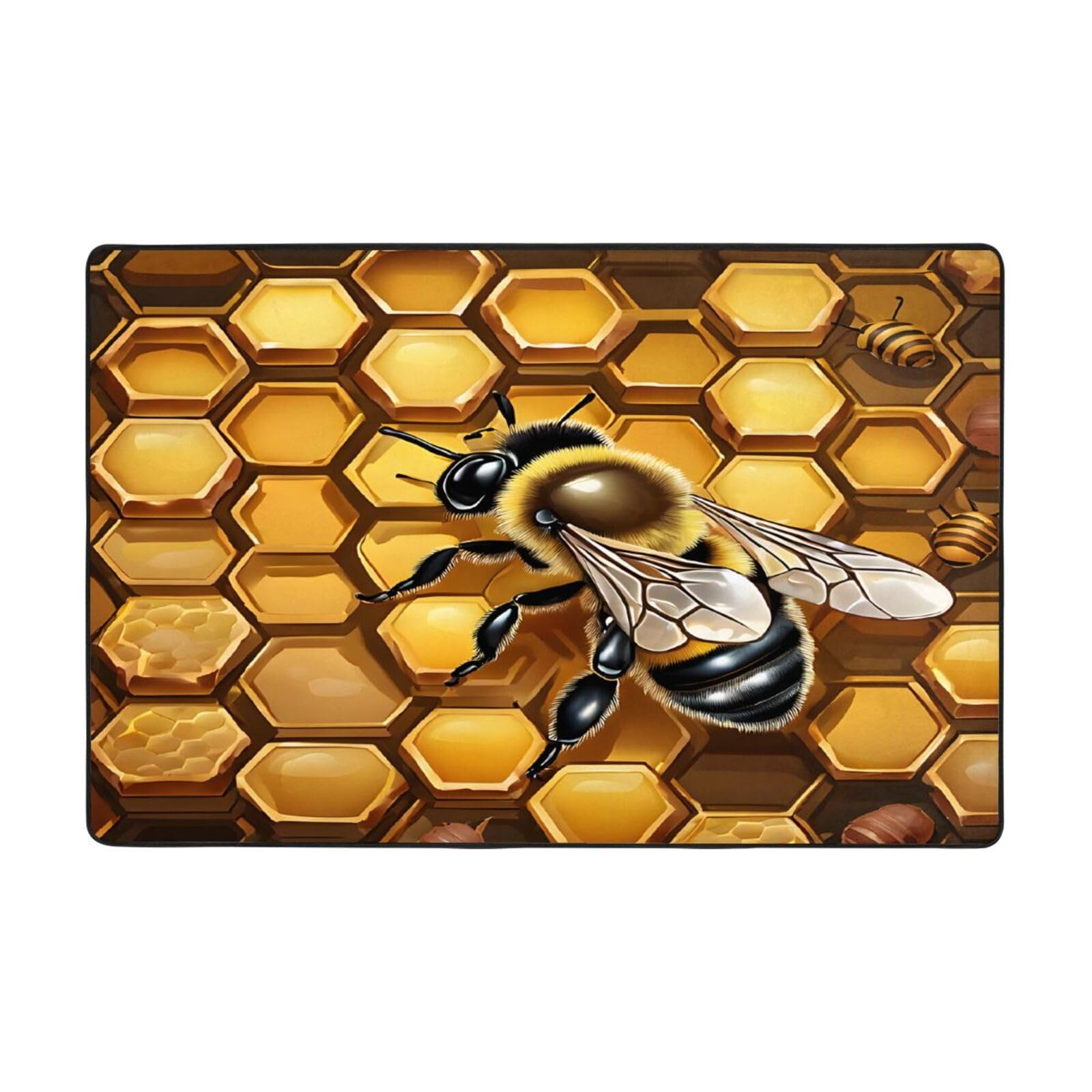 Tapis abeille antidérapant haut de gamme pour une décoration de chambre élégante
