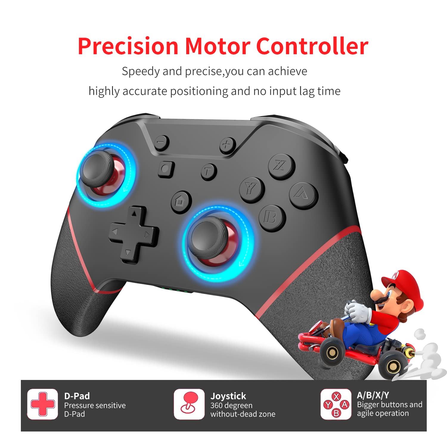 Switch Controller with Back Buttons, Switch Pro Controller for