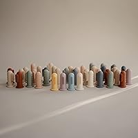 Vista 7 de mushie Cepillo de dientes para dedos de bebé (rubor/arena cambiante), paquete de 2