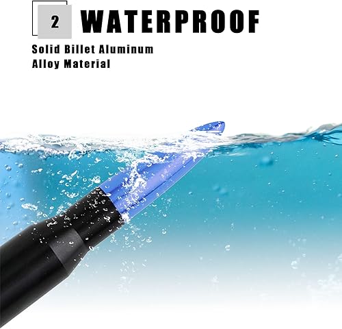 Miniatura 4 de Pack-1 Antena de bala para automóvil, antena de camión para Ford F150 Wrangler, Jeep Chevrolet, accesorios de camiones de alta resistencia (azul)