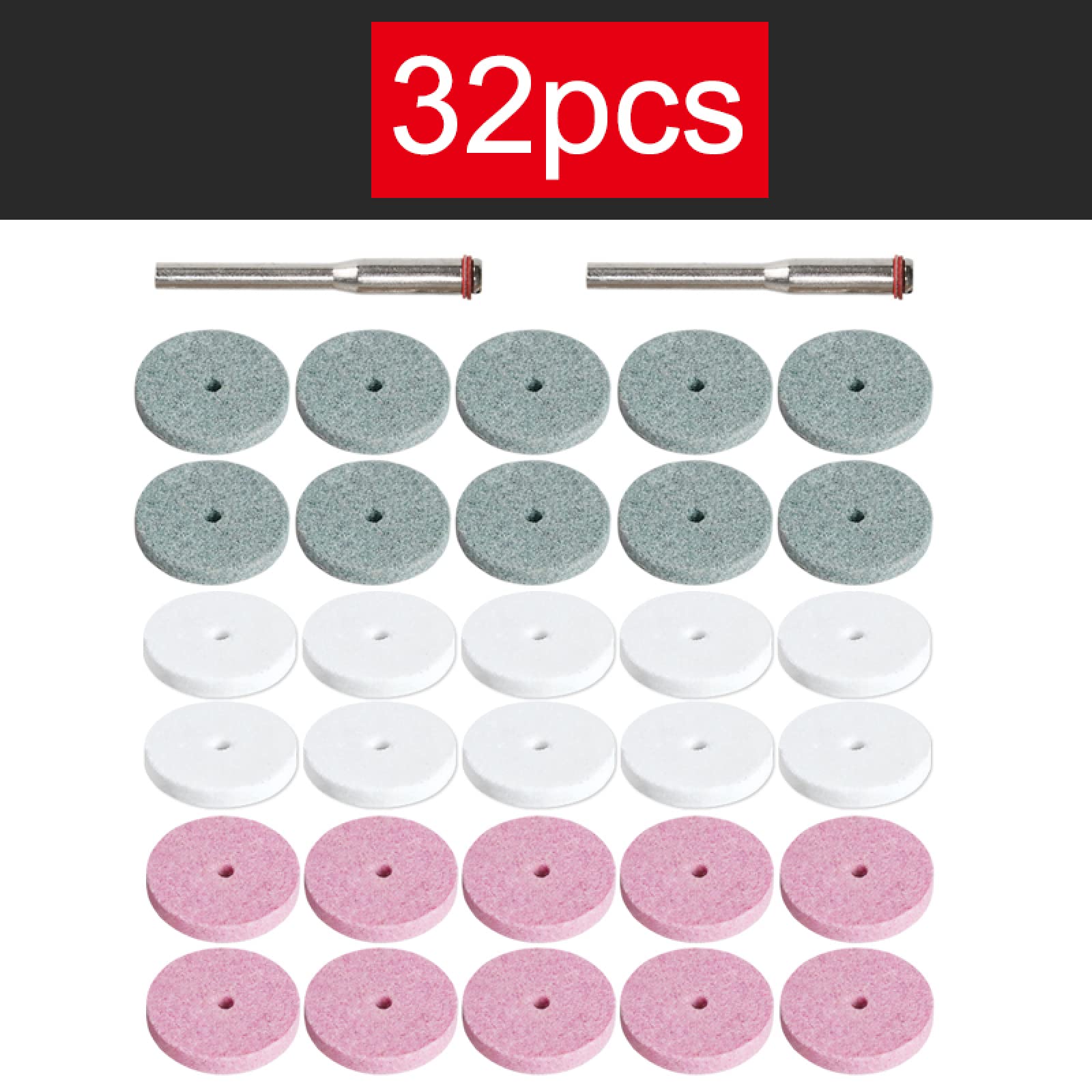Tarcze polerskie， 30 szt. Mieszanka ceramicznych mini wierteł szlifierskich polerujących tarcz polerskich tarcz ściernych