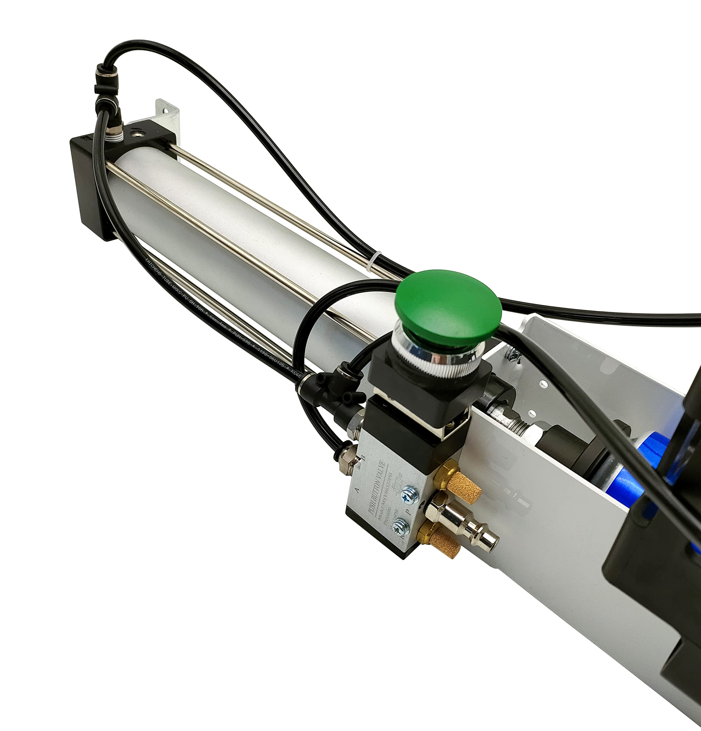 Automatic Wall Mounted Can Crusher Soda Beer Smasher, Eco-Friendly Recycling Tool for Aluminum Cans (Push Button Valve)