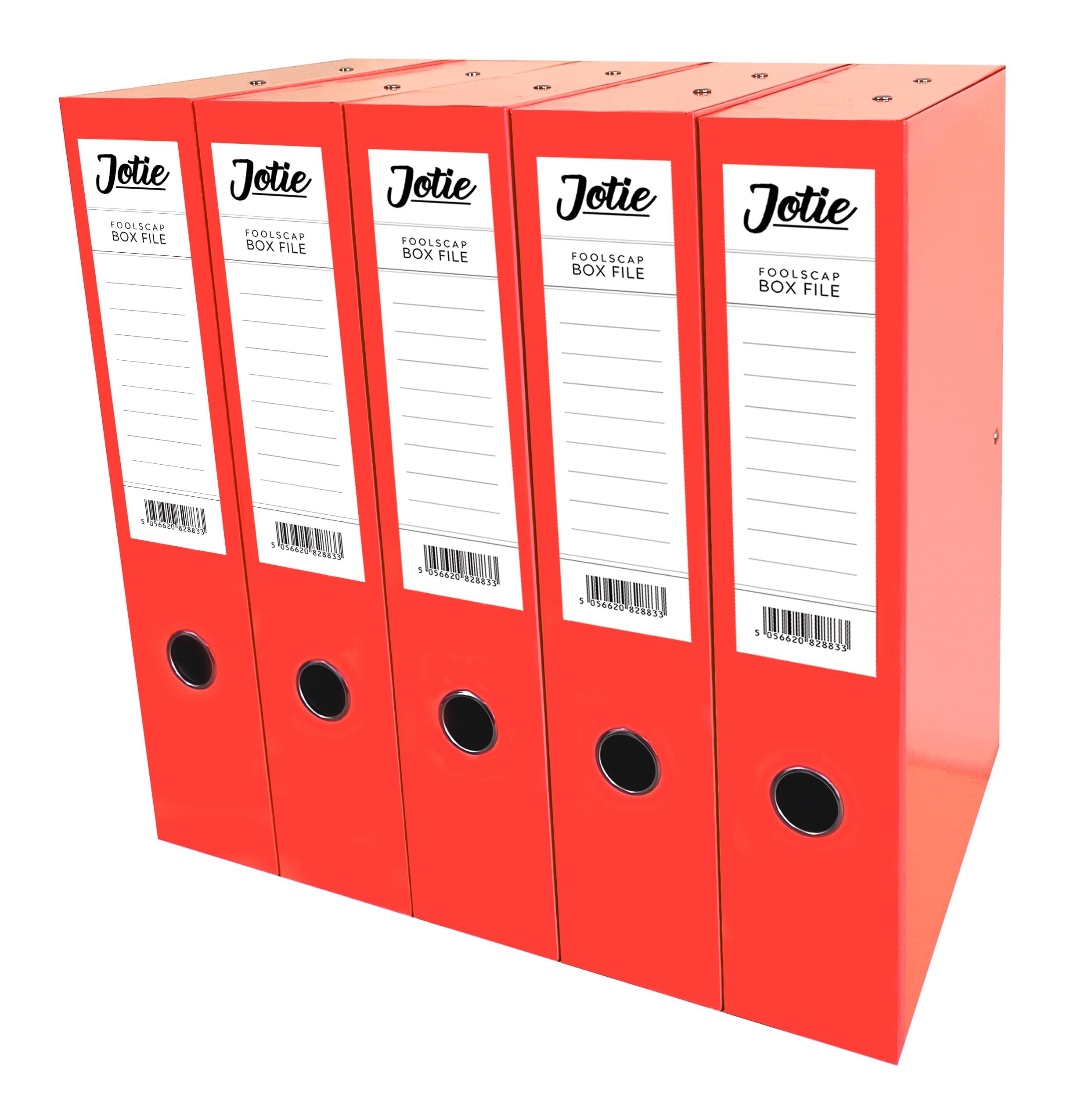 Box File with Lock Spring Ring Pull & Catch Glossy Finish 75mm Spine Ideal Document Organiser for Office School Paperwork Storage Foolscap Box Files
