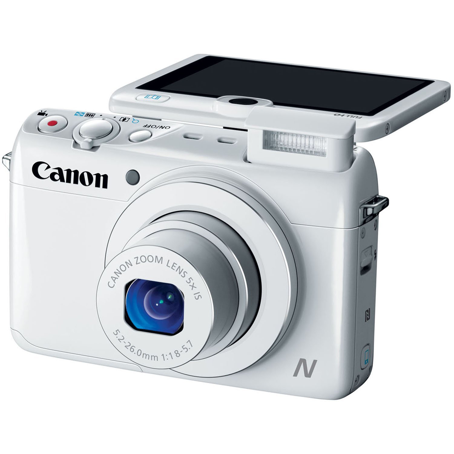 Amazon.com: Canon PowerShot N100 HS 12.1MP 數位相機- Wi-Fi 啟用