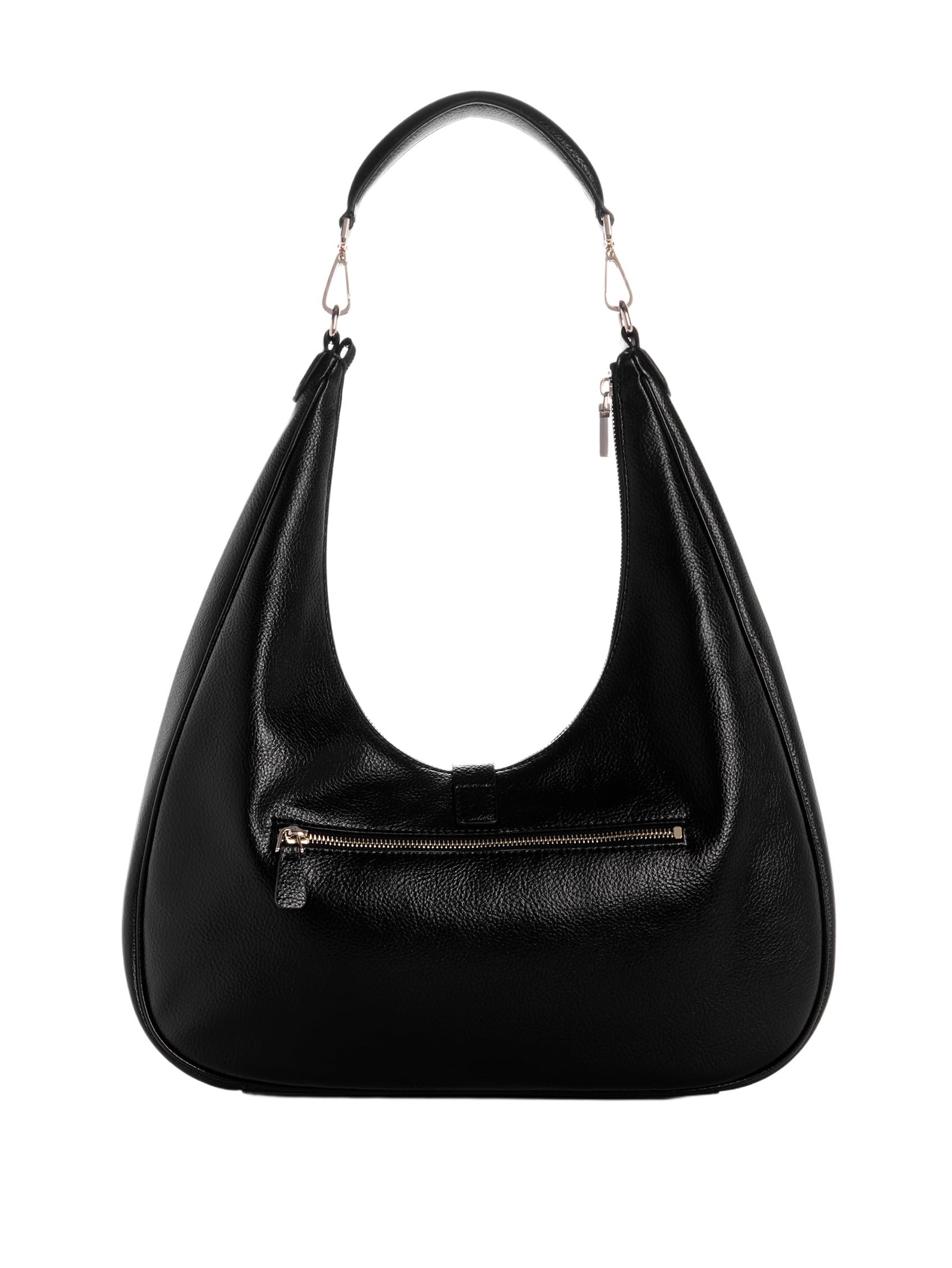 GUESS bolso de hombro Brooke Hobo Black negro