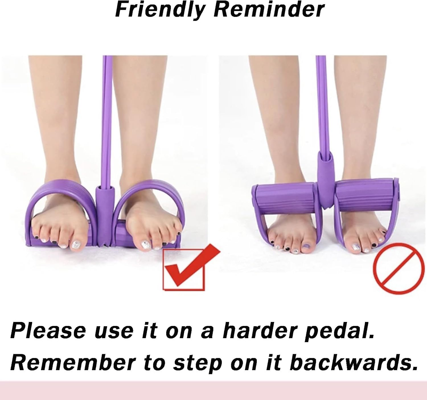 Pedal Resistance Band with Handle, 8-Tube Heavy Duty Resistance Bands with Foam Handles & Adjustable Pedals, Portable Full Body Workout Equipment for Abs, Arms, Legs, Waist, Home Fitness