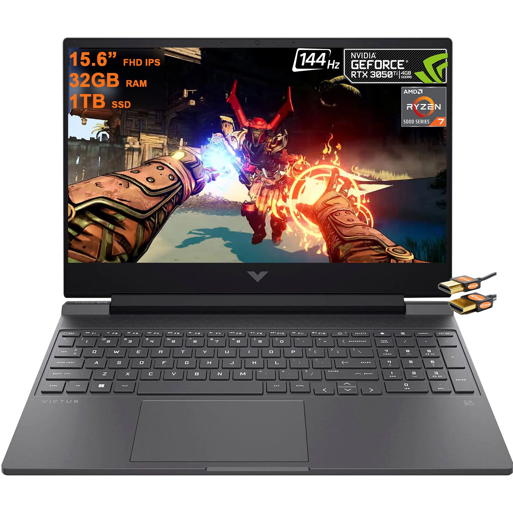 HP Victus 15 Gaming Laptop 15.6” FHD IPS 144Hz AMD Ryzen 5000 