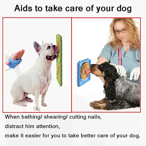 Miniatura 6 de Tazones de alimentación lenta para perros, platos de alimentación para perros antigolpe para reducir la velocidad de comer 4 en 1  2 cuencos para