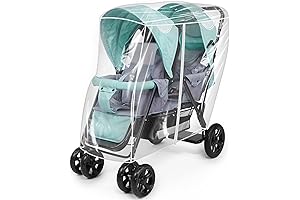 Waterproof Double Stroller Rain Cover for Tandem