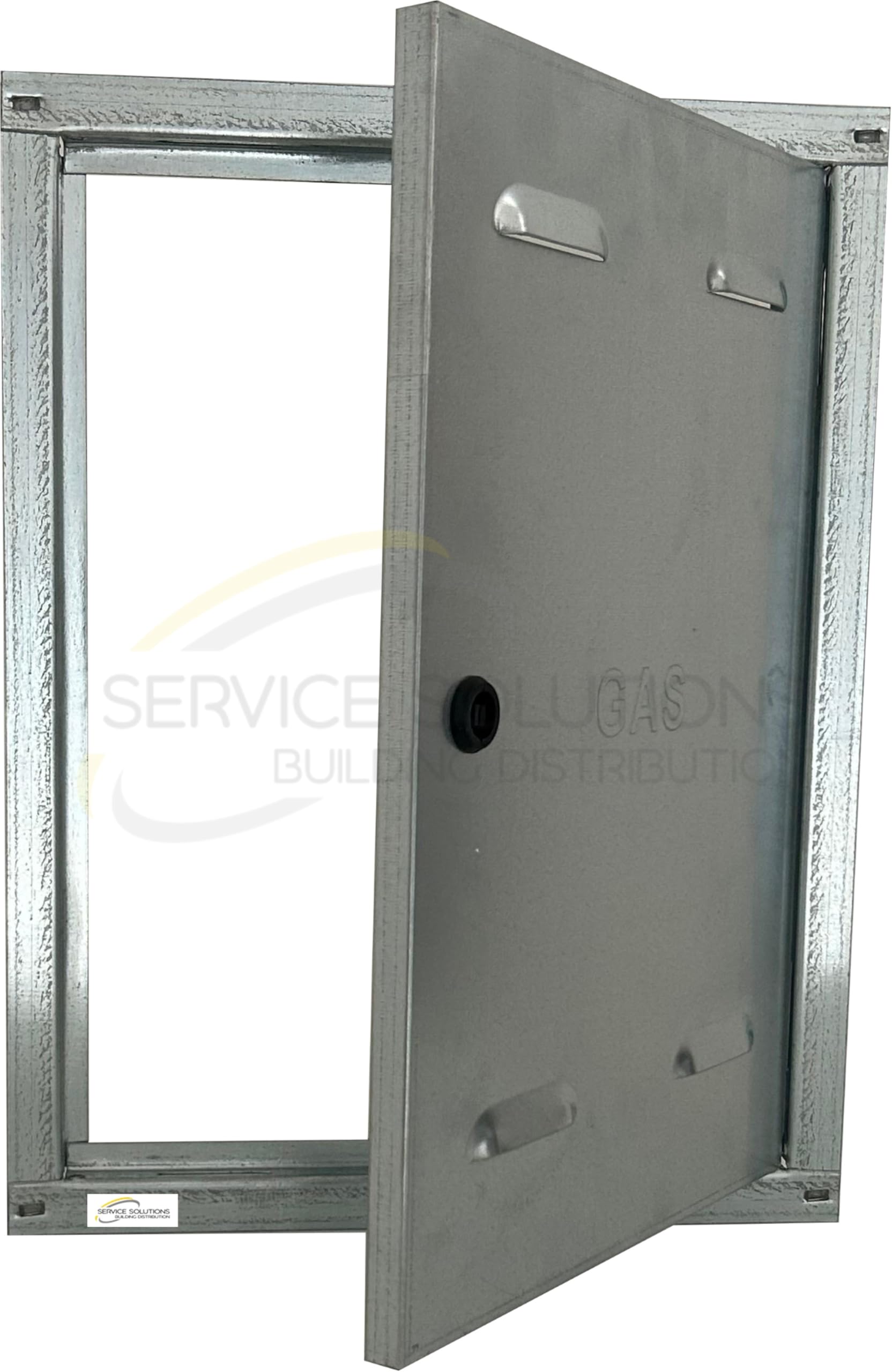 Sportello Contatore Gas Zincato | Lamiera Acciaio 6/10 Spessore Misure Multiple - Foto 3