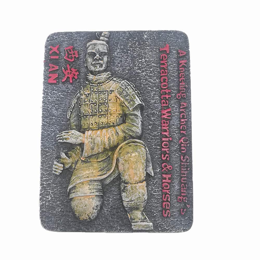 3D TerraCotta Warriors Xian China Souvenir Fridge Magnet Sticker, Home & Kitchen Decoration Terra Cotta Warriors Xian refrigerator magnet
