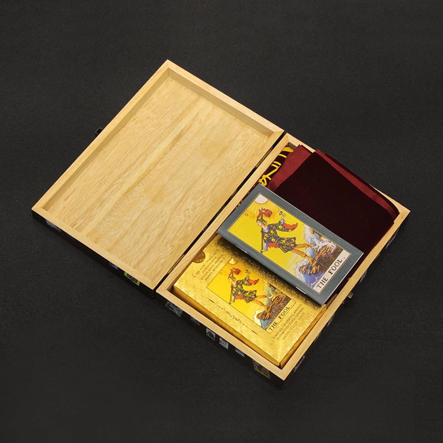 Tarot Cards Deck, Water Proof with Guidebook Divination Oracle 80 Cards, Fortune Telling Game Set for Family Reunion Beginners Expert Readers for Christmas Birthday