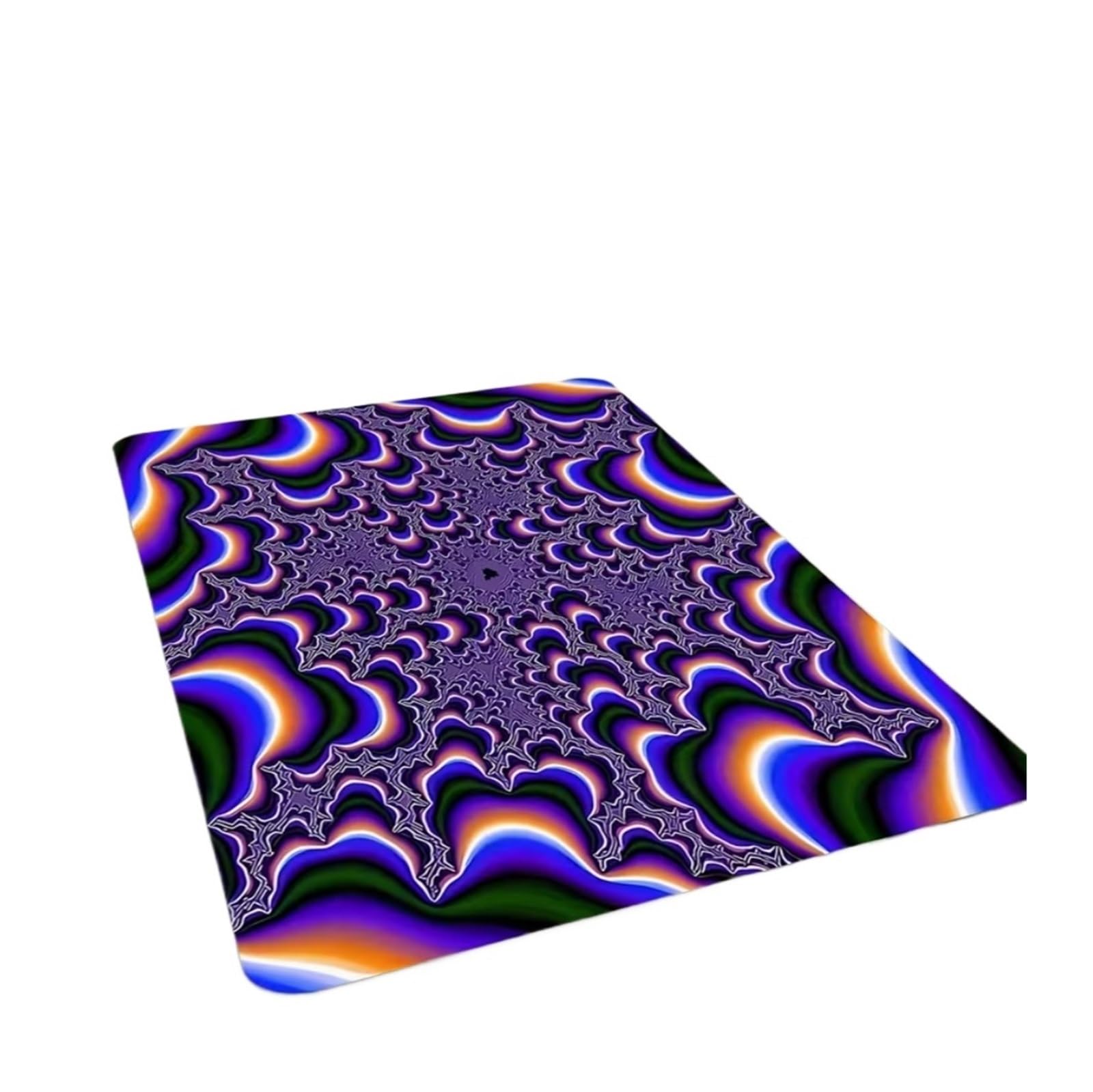 Tapis fractal antidérapant et facile à nettoyer pour salon