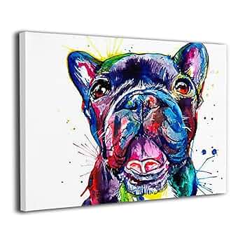 Amazon.co.jp: アニマル柄 犬柄 フレンチブルドッグ アート