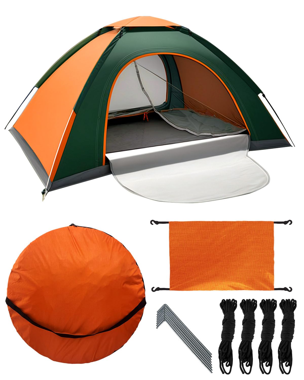 Maraiss Lightweight Instant Setup Pop Up Tent Waterproof, Spacious 2-Person Ultralight Tent for Beach Getaways, Hiking, Backpacking and Cozy Outdoor Family Adventures