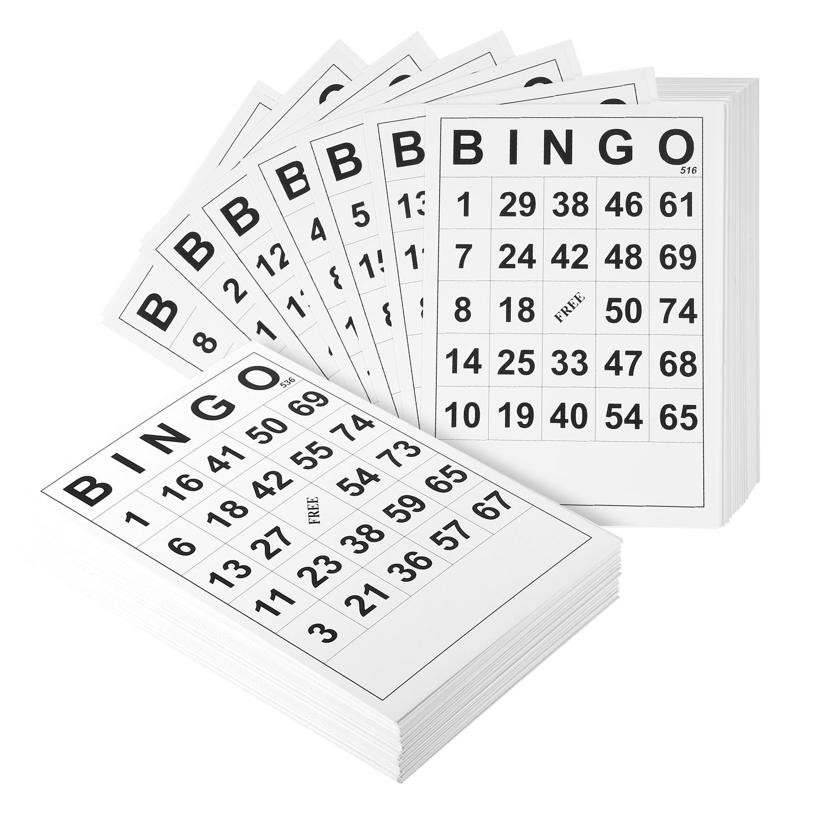 jojofuny 60Pcs Bingo Game Cards Set including Unique Numbers for Family Fun and Intellectual Development - Perfect for Parties and Kids