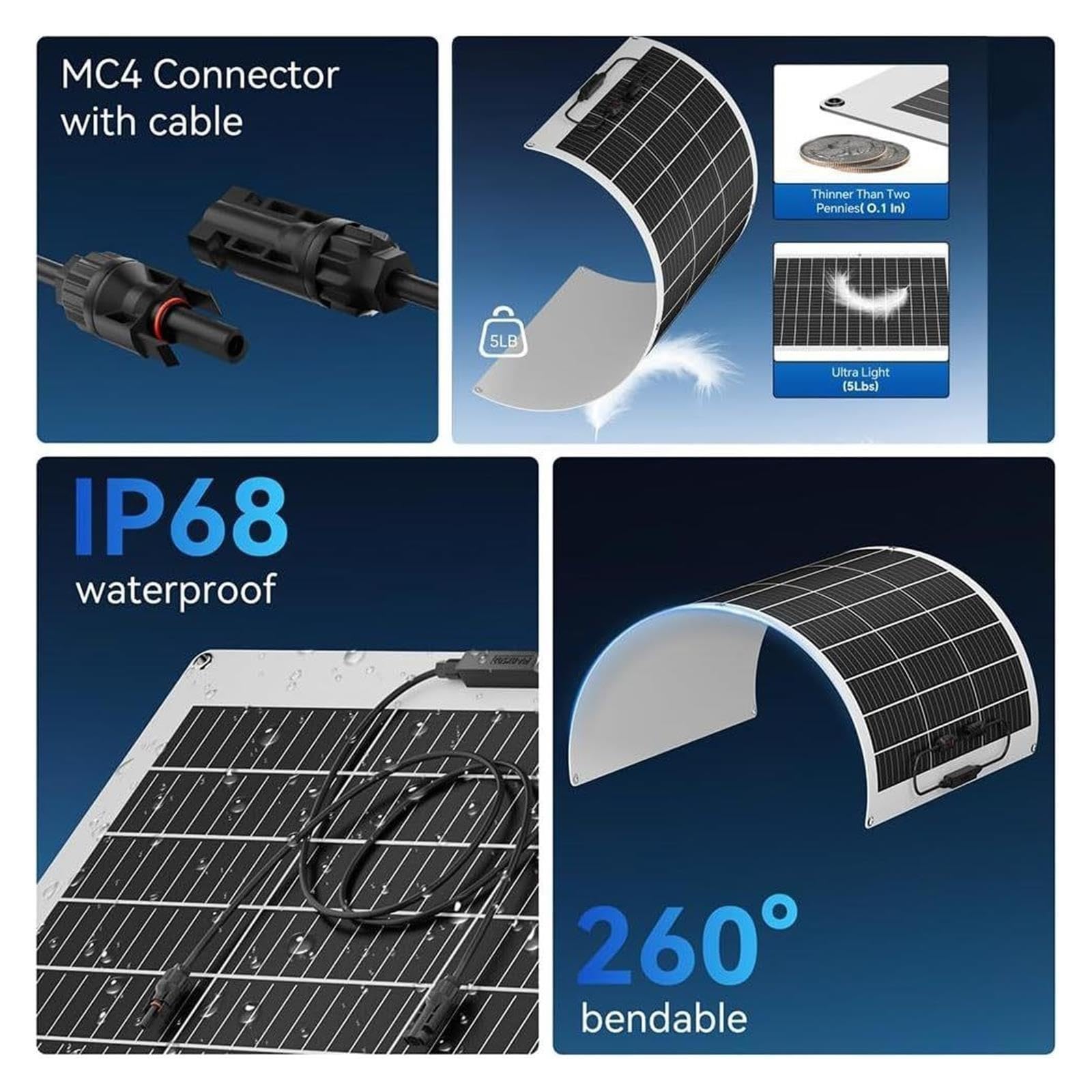 Fotovoltaica Flexible Y Flexible De 50W-400W