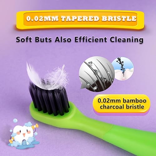 Miniatura 4 de Compatible con cabezales de repuesto para cepillos de dientes eléctricos Burst Kids con tapas de cubierta antipolvo, para cepillo de dientes Burst