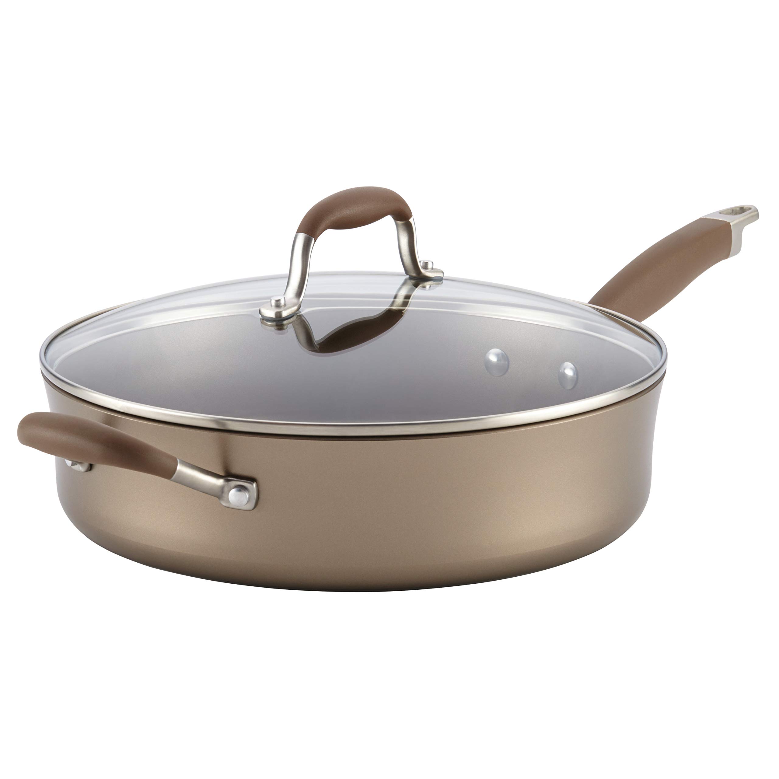 Anolon Advanced Umber Collection Covered Saute Pan, 5.5-Quart