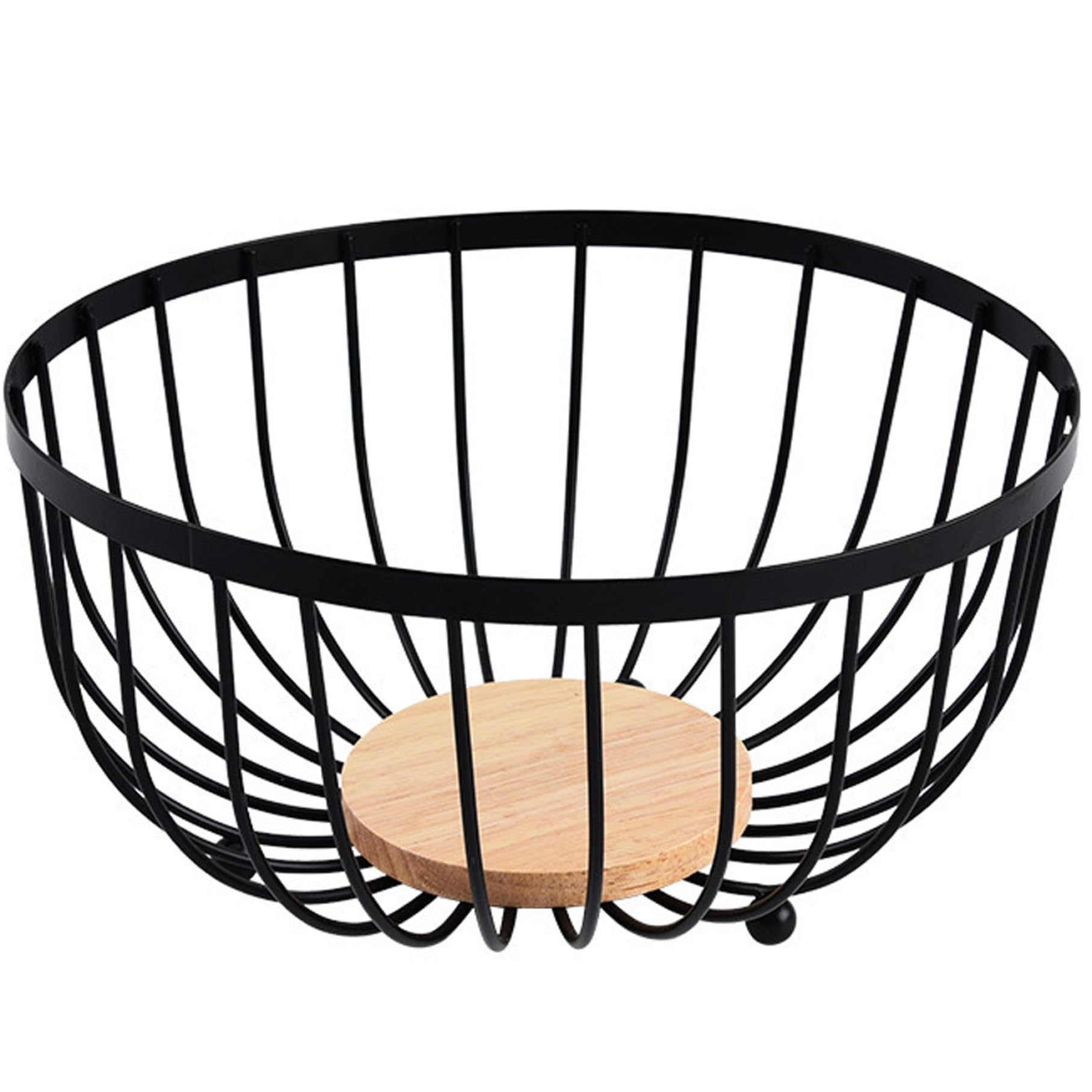 Panier à fruits en fil métallique facile à nettoyer avec socle antidérapant