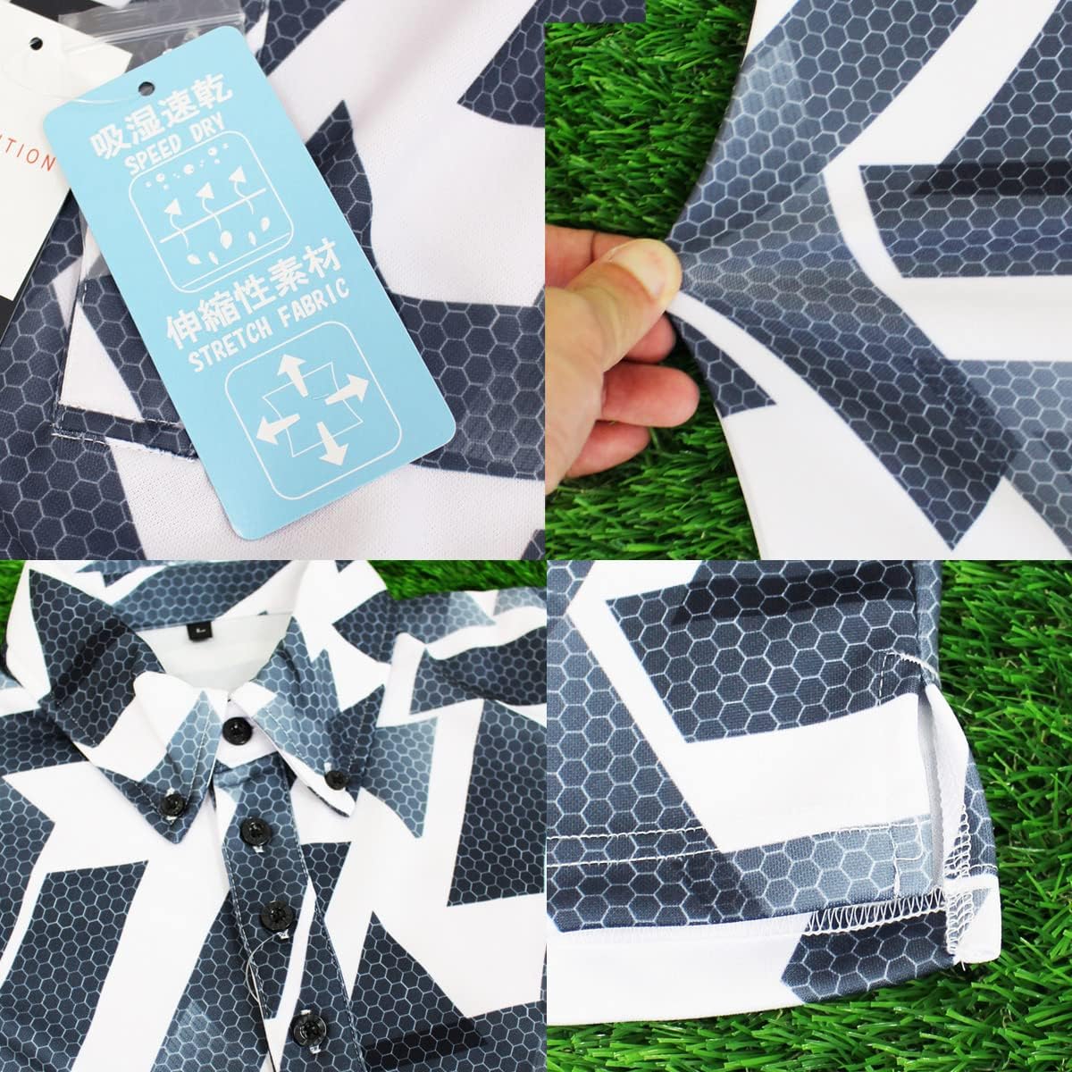 CASUALINASE] ゴルフウェア ポロシャツ メンズ ストレッチ 吸湿速乾 半袖 トップス 総柄 千鳥格子 チェック ボタン  CASUALINASE] ゴルフウェア ポロシャツ メンズ ストレッチ 吸湿速乾 半袖 トップス 総柄 千鳥格子 チェック ボタン TopIsm]  [GIORNO SEVEN ジョルノセブン ... [CASUALINASE] ゴルフウェア ポロシャツ メンズ ストレッチ 吸湿速乾 半袖 トップス 総柄 千鳥格子 チェック ボタン